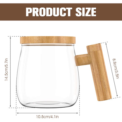 Self Stirring Glass Mug